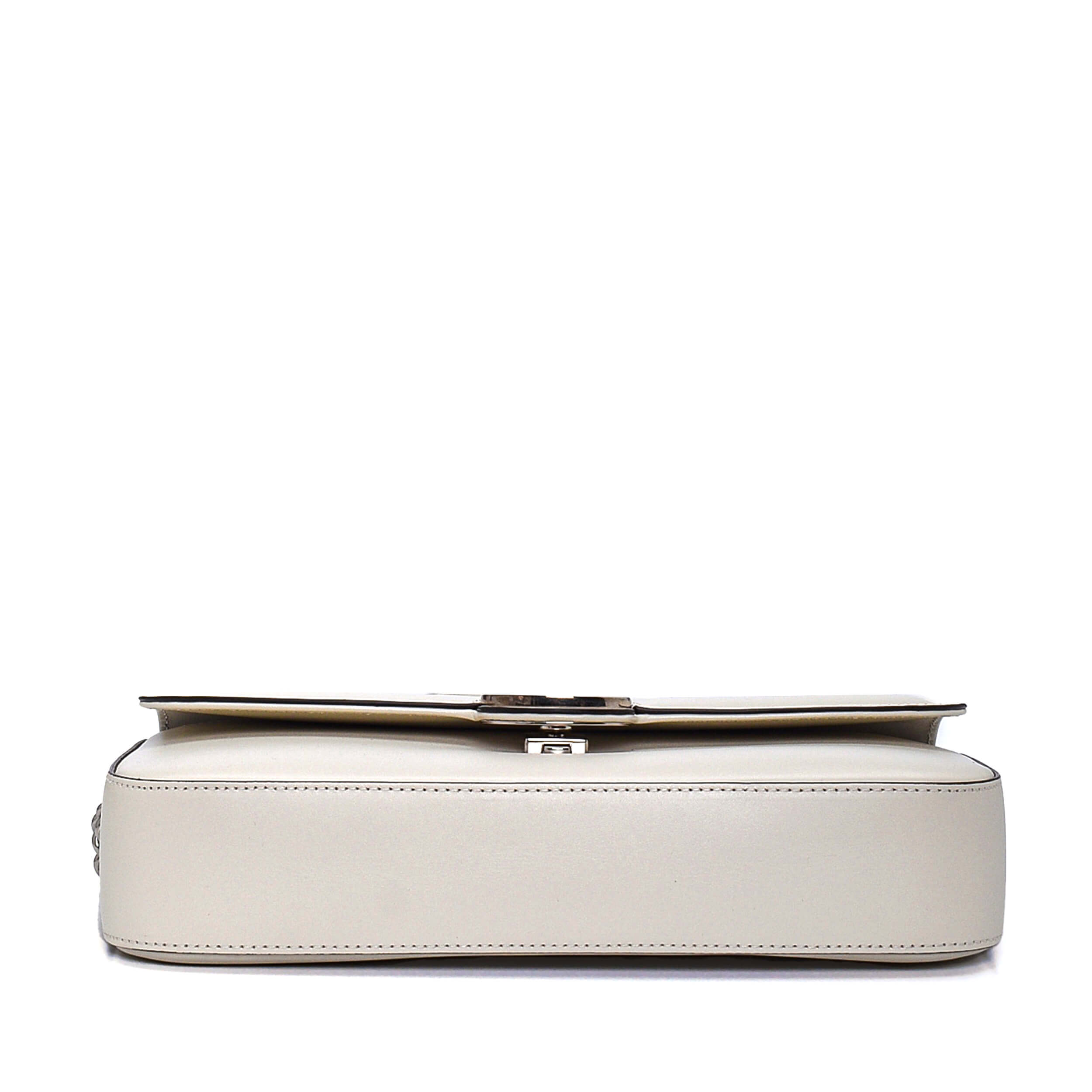 Gucci - Cream Leather GG Petite Shoulder Bag